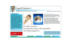 Desktop Screenshot of capellisintetici.it