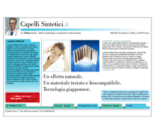 Tablet Screenshot of capellisintetici.it
